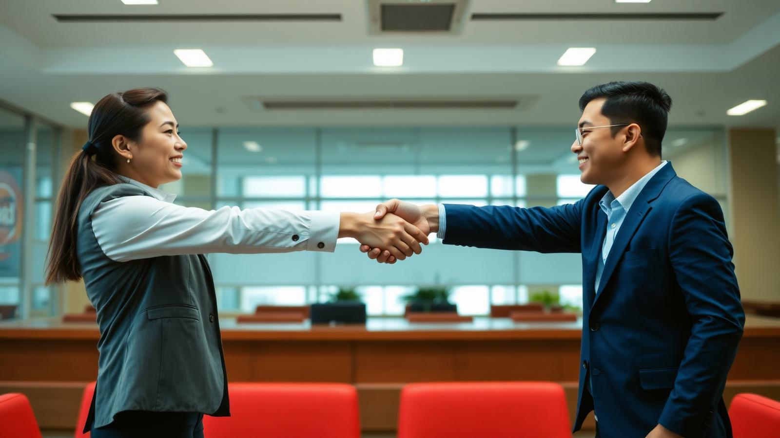 Business handshake